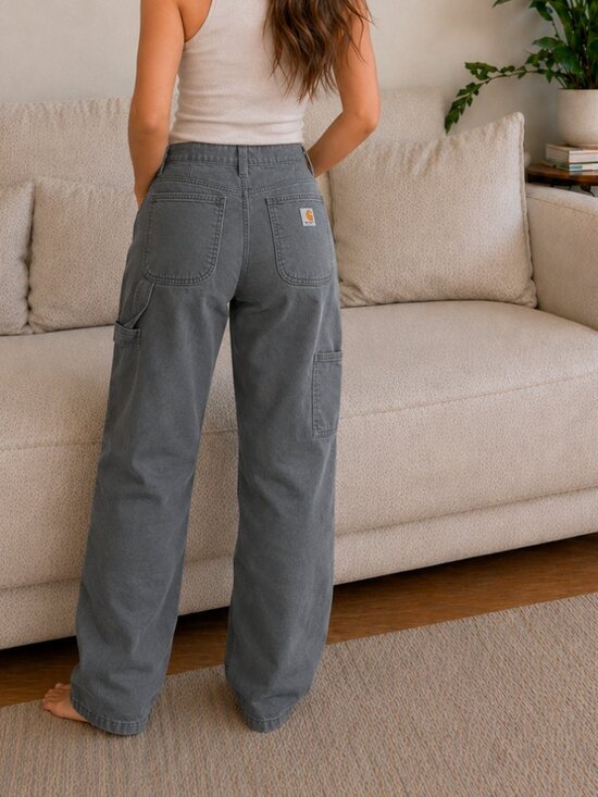 Carhartt Pants - carhartt relaxed fit gray canvas utility work pants 29x30